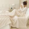Blanket Soft and Comfortable Faux Rabbit Hair Reversible Blanket Thermal Fleece Blanket Nap Blanket Air Conditioning Blanket Office Outdoor Camping