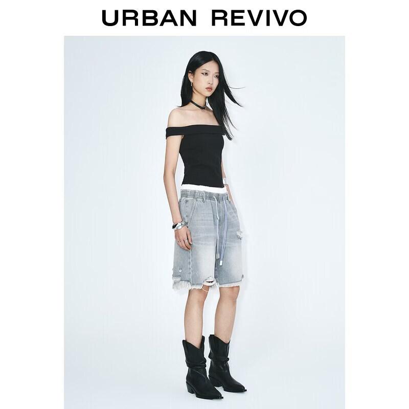 Women s Summer Slim-fit Off-Shoulder T-shirt S