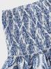 2023 Women's Pleated Ruffle Mini Skirt - Floral Print, 13 Colors Available