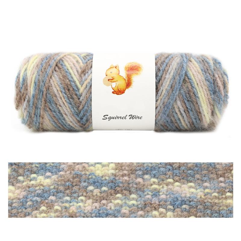 75g/Roll Veverka Kašmírová příze Klobouk Pletací Vlněná příze Smíšené barvy Nitě na ruční pletení Rukavice Háčkování Příze Šála Směs Zimní