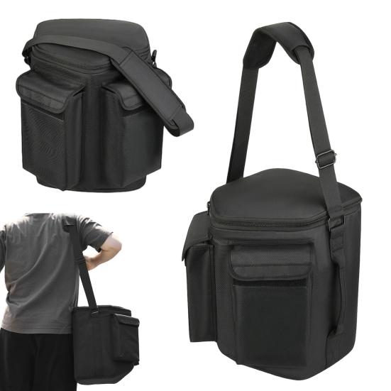 Speaker Storage Bag Travel Carrying Case with Shoulder Strap Zipper Closure Shockproof