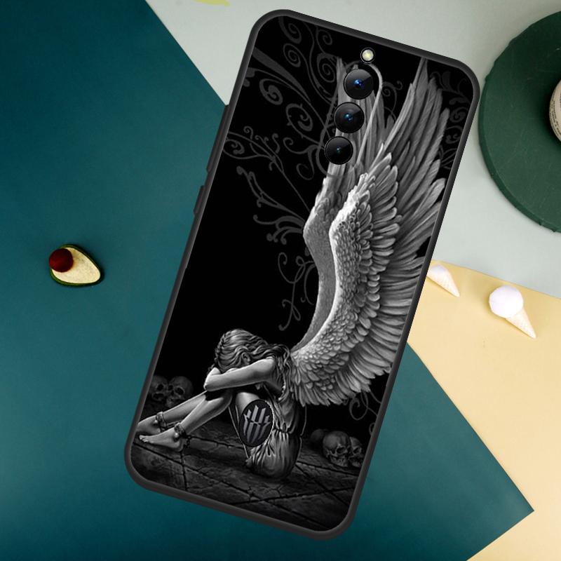 Fallen Angel Wings Art For ZTE Nubia Red Magic 10S 8 9 8S 9S Pro Plus 10 Air 6S 7S 7 Pro Red Magic 11 Pro Plus Case