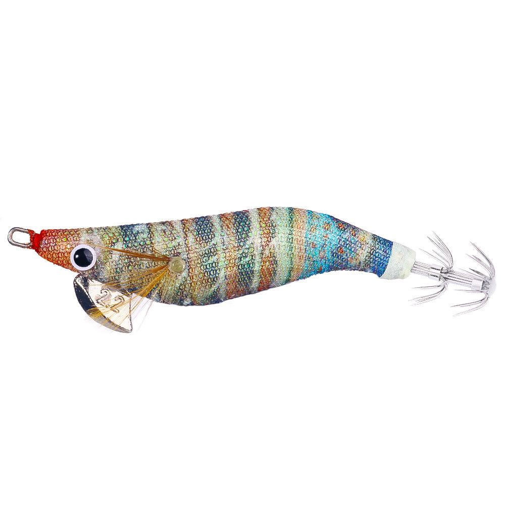 

Luminous Wooden Shrimp Fake Bait 2.2kg Simulation Fishing Gear Boxed Artificial Shrimp Bait for Night Fishing 2.2 noctilucent9.3CM