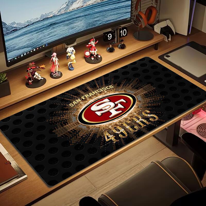 San Francisco 49ers2 Print  Cushion Non-slip Laptop Tablet Big Mousepad XXL Mat Mini PC Playmat With Lock edge