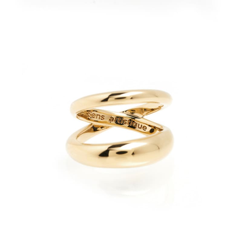LECLAT DOUBLE LAYERS RING SILVER/VERMEIL Ring