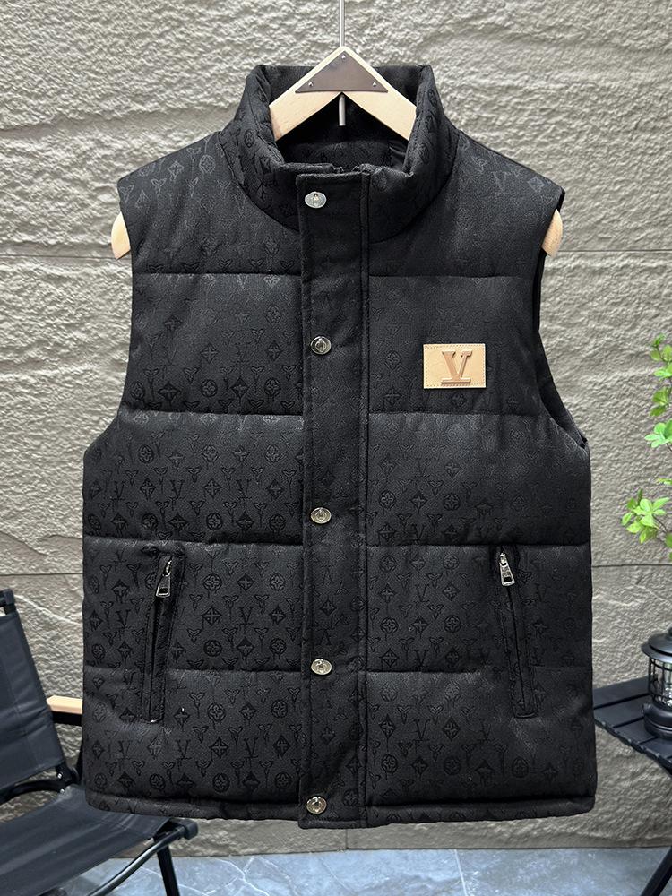 Men's Stand Collar Sleeveless Cotton Vest - 2025 Autumn/Winter Collection