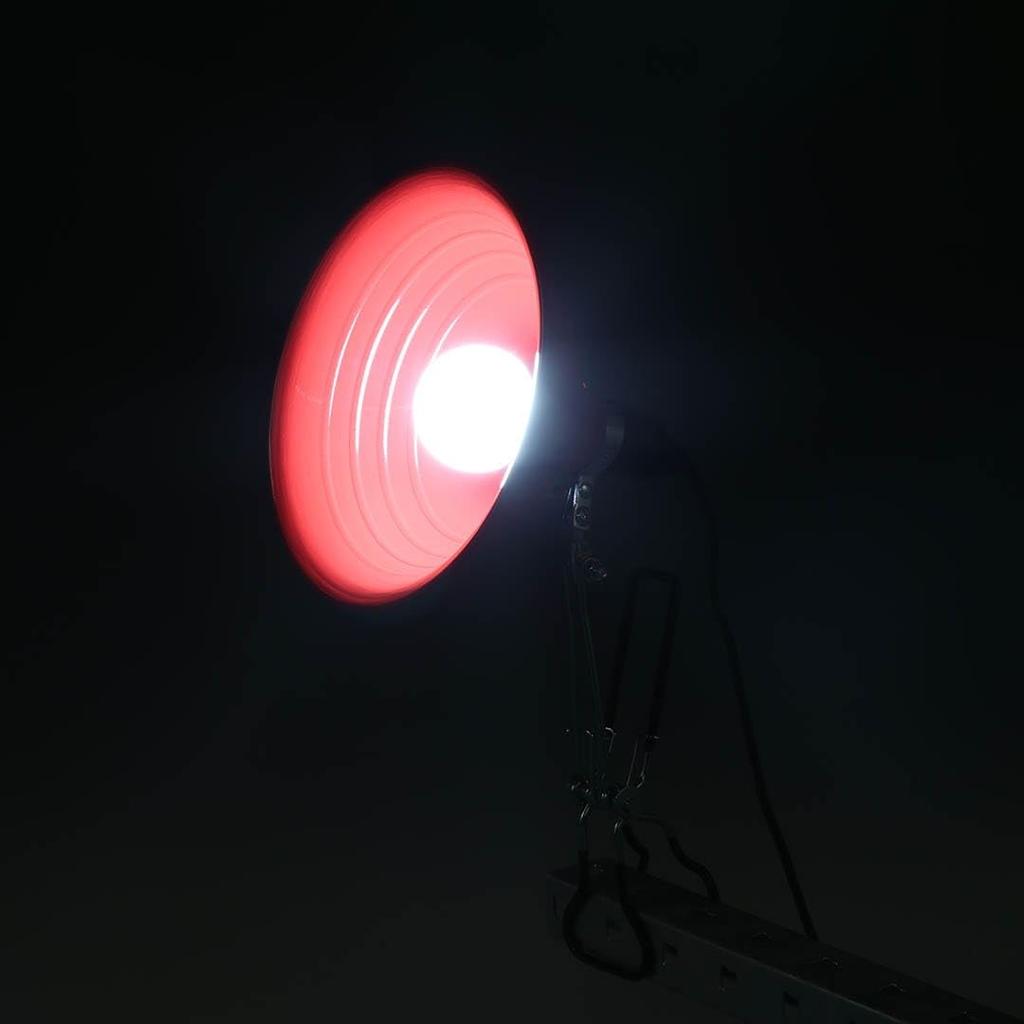 Dulton Aluminum Clip Lamp Medium Red Clip Lighting with a Distinct Personality Light Outlet Photography Work RED Body Length 37cm Diameter Cord Length