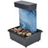 3V USB Marble Water Fountain Ornaments LED Tabletop Fountain with Stones for Home Office Table