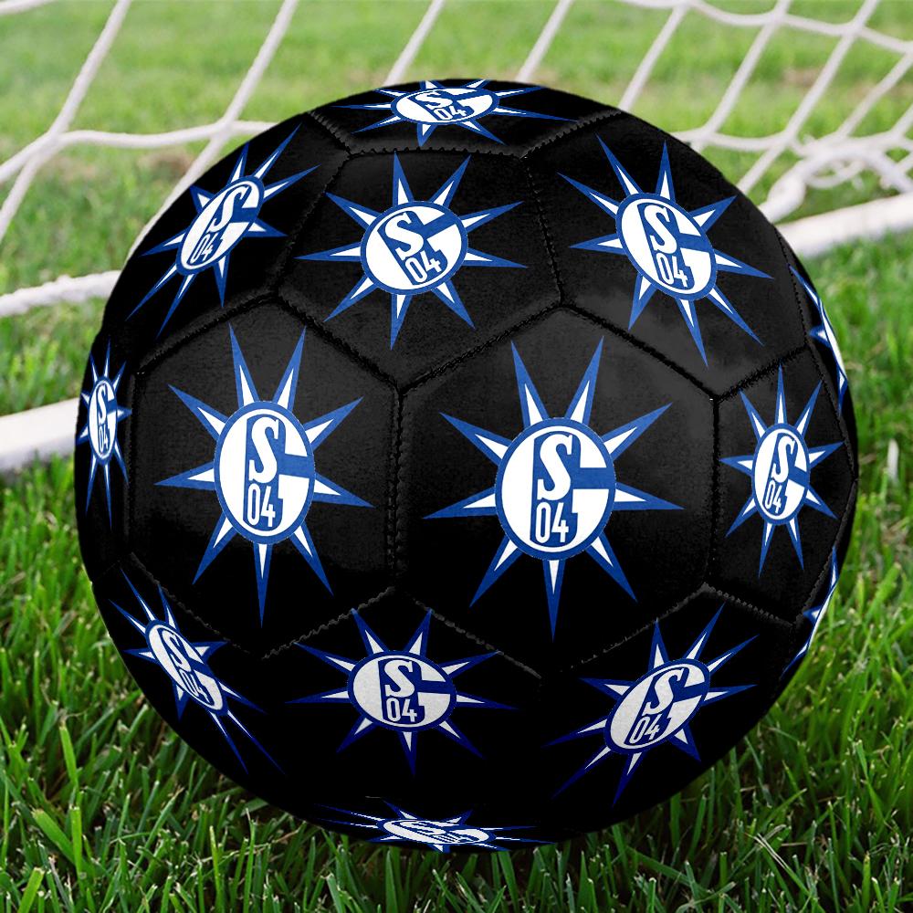 Shining Star Of Fc Schalke Size 5 Soccer Ball,Indoor/Outdoor Suitable for Training Matches Tournaments Practice Games Perfect Gift for Fan