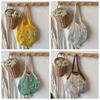 Portable Hollow Woven Shoulder Bag Korean Style Woven Grocery Bag Vacation Beach Bag  Swimming