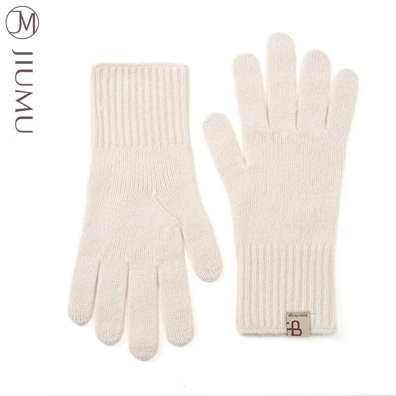 

JIUMU Women s Pure Wool Knitted Warm Gloves One Size