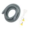 Marine Bilge Pump Installation Kit with Hose Clamps Thru Hull Fitting for Boats Yachts RVs Gray