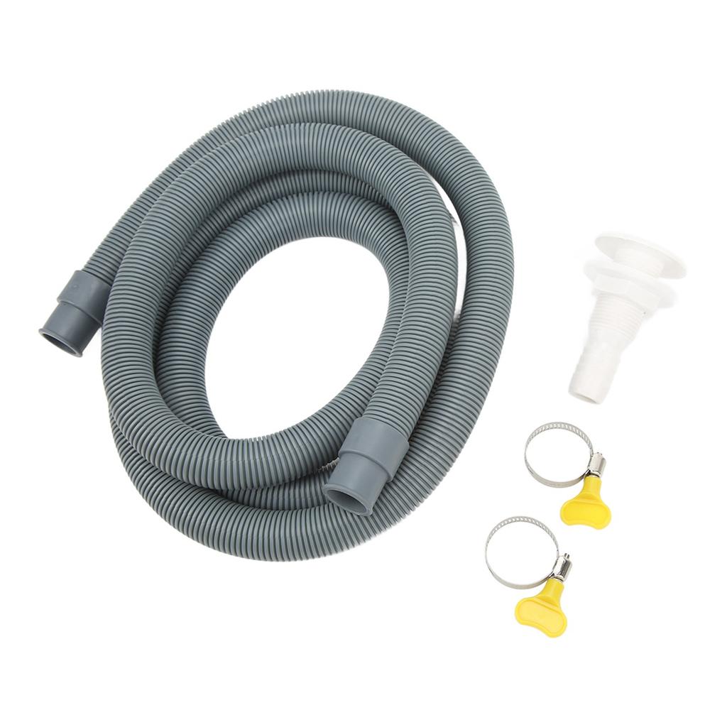 Marine Bilge Pump Installation Kit with Hose Clamps Thru Hull Fitting for Boats Yachts RVs Gray