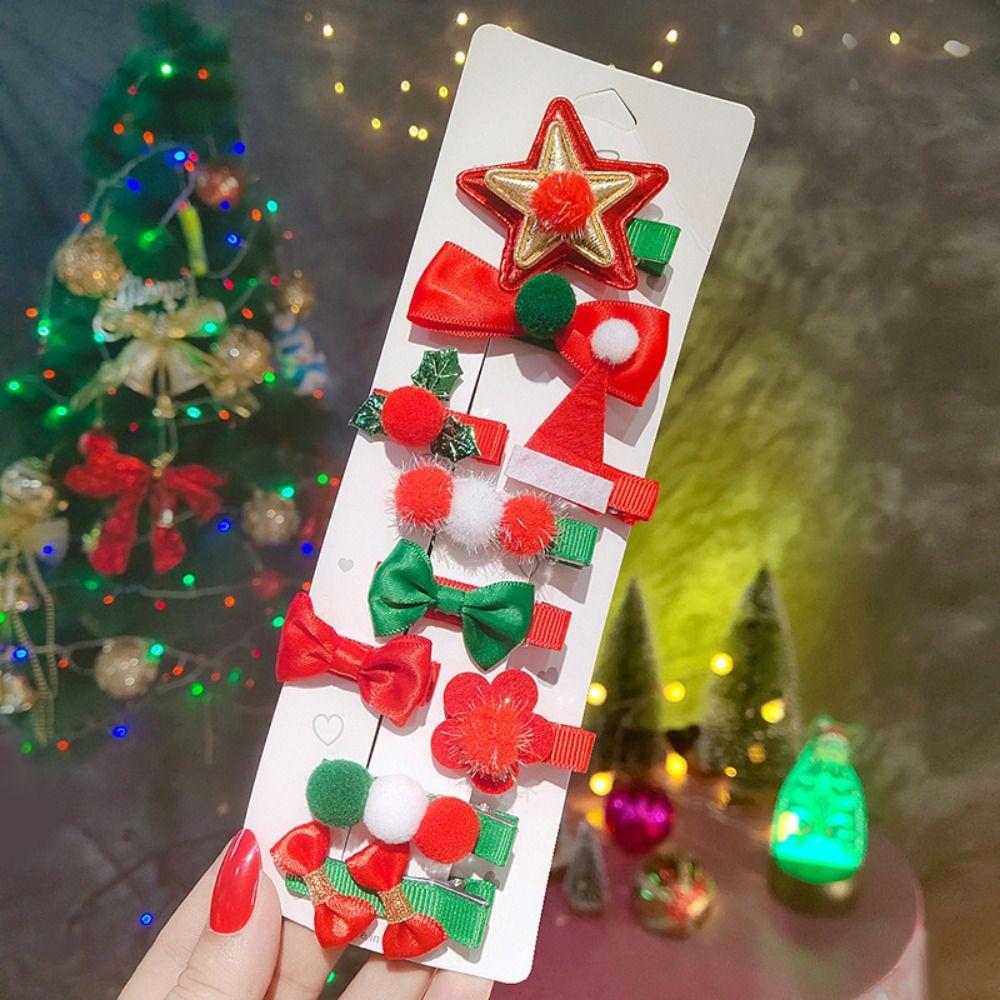 Deer Horn Children Antler Hair Clip Sequin Children Bow Hairpin  Christmas Costume Dress Up