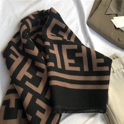 Autumn and Winter New Imitation Cashmere Scarf, Thickened Warm Shawl Micro-business