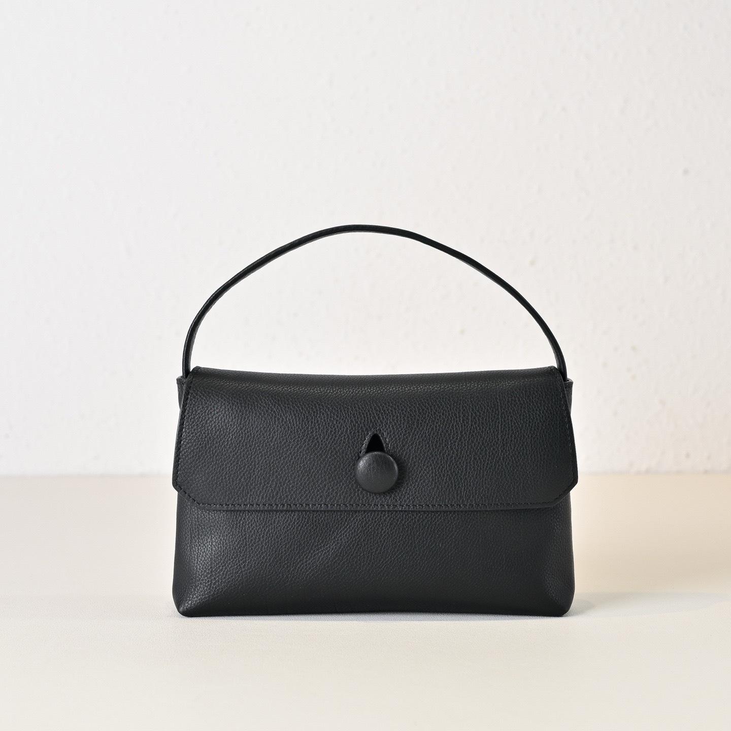 Sally Button Handbag Women s Fetal Cowhide Women s Bag Small Square Bag Handbag Mobile Phone Bag Fetal Cowhide Small Square Bag 19*13*3cm