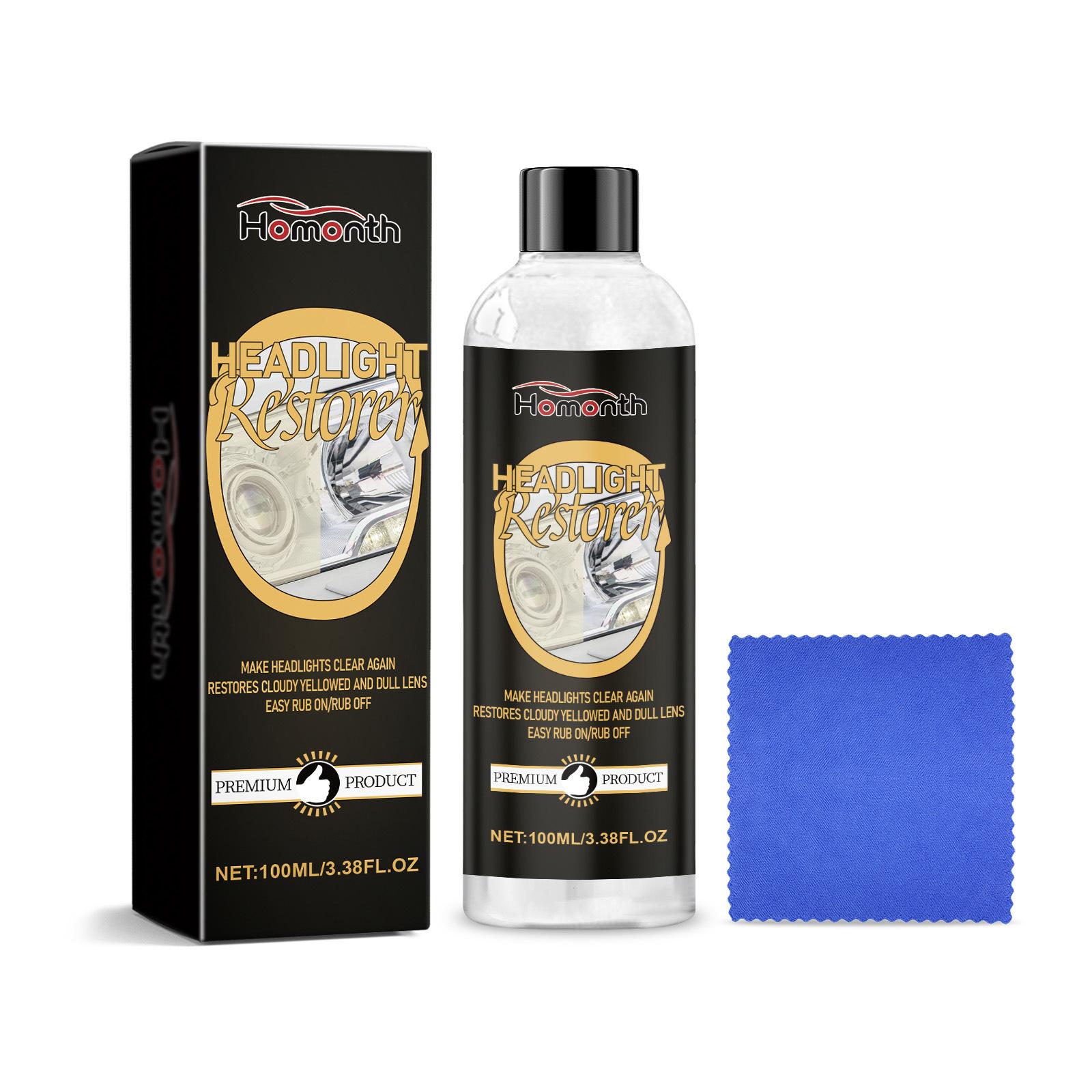 

Homonth наборы для полировки фар автомобиля, средство для удаления царапин, ремонт, чистящая паста, жидкость для удаления окисления, полировка фар 100ml