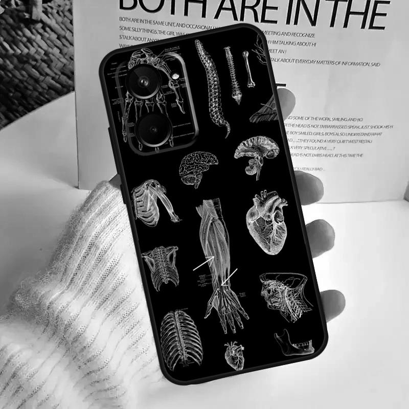 Human Anatomy For Realme GT7 Pro GT6 C75 C61 C67 C63 C71 C55 C51 C65 C53 10 11 12 13 14 15 Pro Plus Case