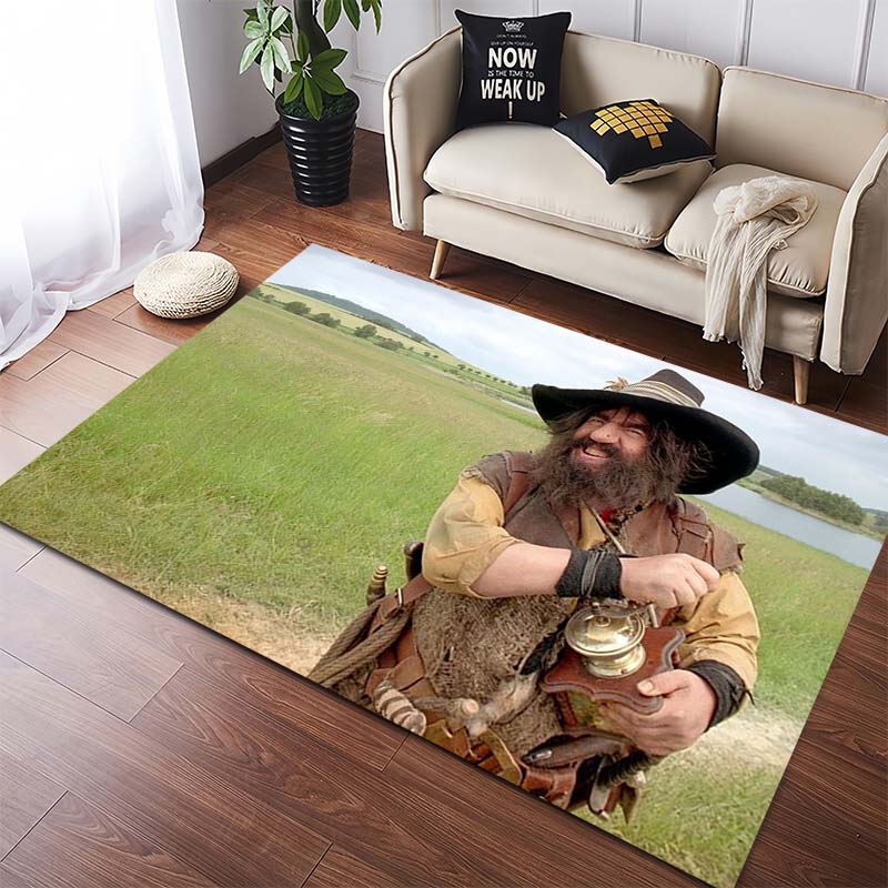 Der Räuber Hotzenplotz Cartoon Area Rug, Classic German Kids Book Print Non Slip Floor Mat, Bedroom Living Room Decor Gift For Children And Comic Fans