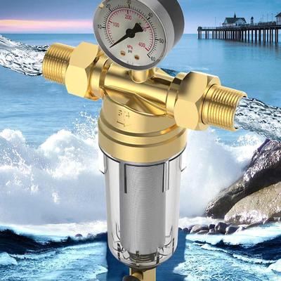 El sistema de prefiltración del filtro de retrolavado reemplaza el agua de centrifugado con un regulador de presión para