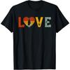 Retro Love Themed Penguin Graphic Valentines Day Cotton Men T Shirt