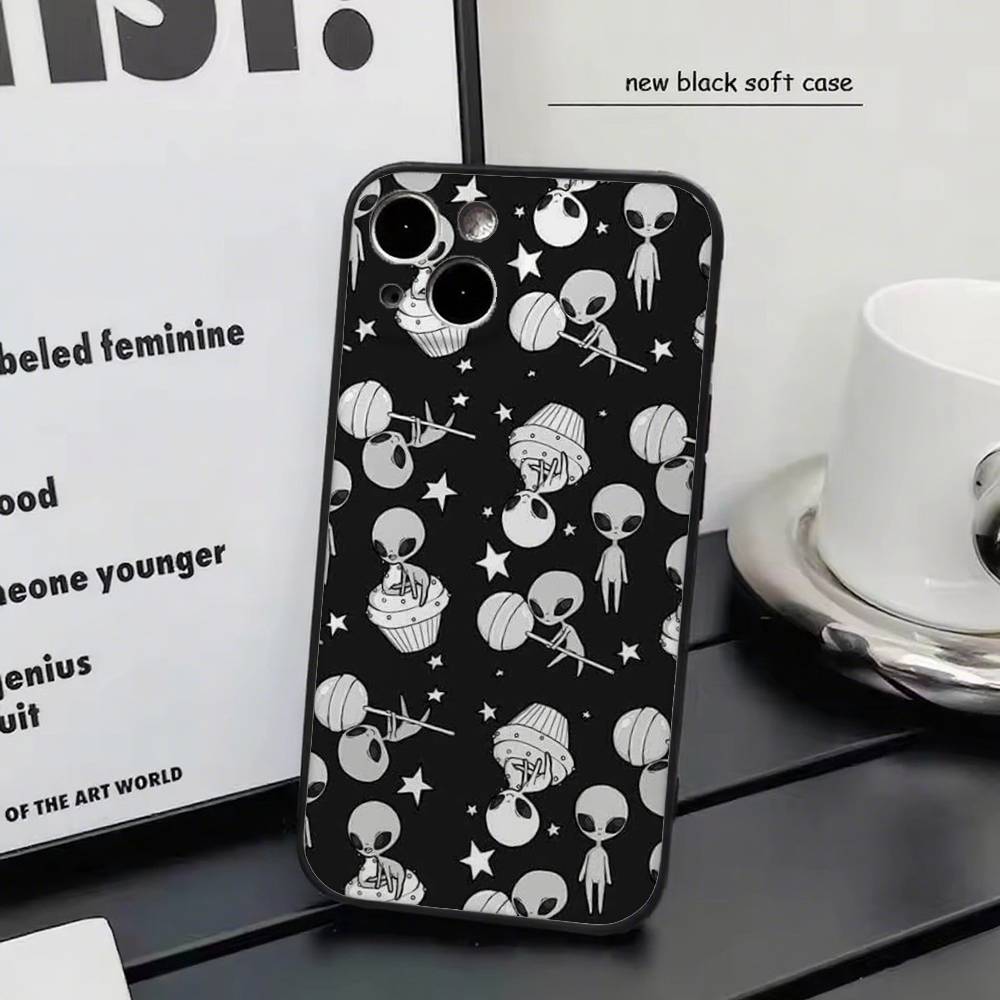 

Alien Drawings Of Aliens For Iphone 17 Air 16 Pro Max 15 14 13 Full Cover Anti-Shock MagSafe Cover iphone 14