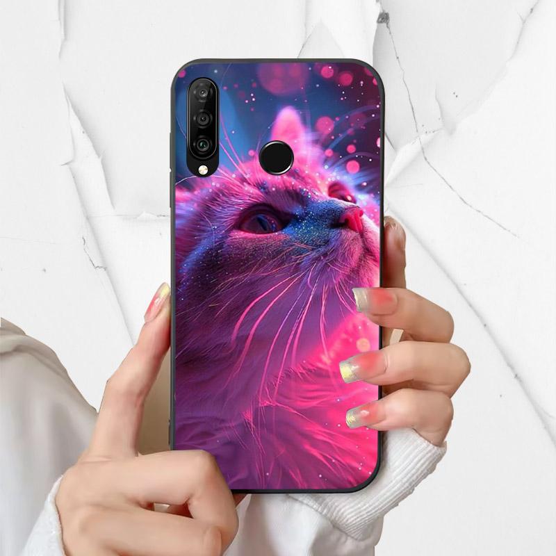 Phone Cover For Huawei P30 Lite Silicone Case MAR-LX1A Fashion Painted Shockproof Soft Fundas For Huawei Nova 4e Coque P30Lite
