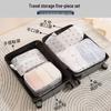 6-8 Piece Travel Storage and Organizer Bag Set for Clothes and Underwear