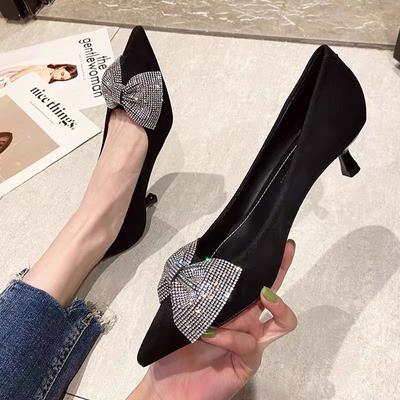 New Crystal Butterfly Fashion High Heels Pumps Pointed Toe Women Sexy Wedding Bridal Ladies Luxury Shoes 35-43 Zapatos Mujer