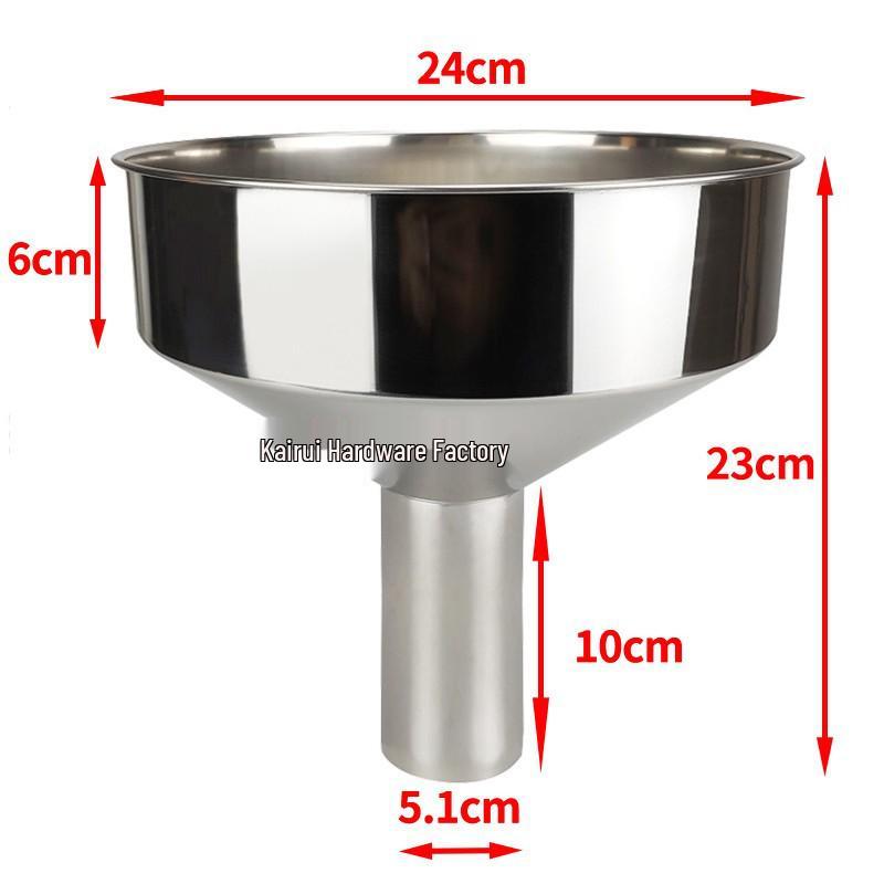 Large Stainless Steel Non-Magnetic Fueling Funnel for Industrial Tanks