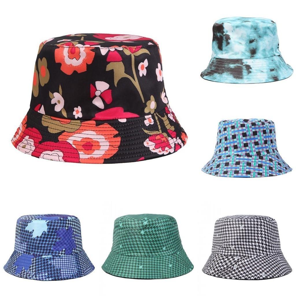 Fresh Floral Fisherman Hat Sun Hat Outdoor Sun Protection Hat Unisex
