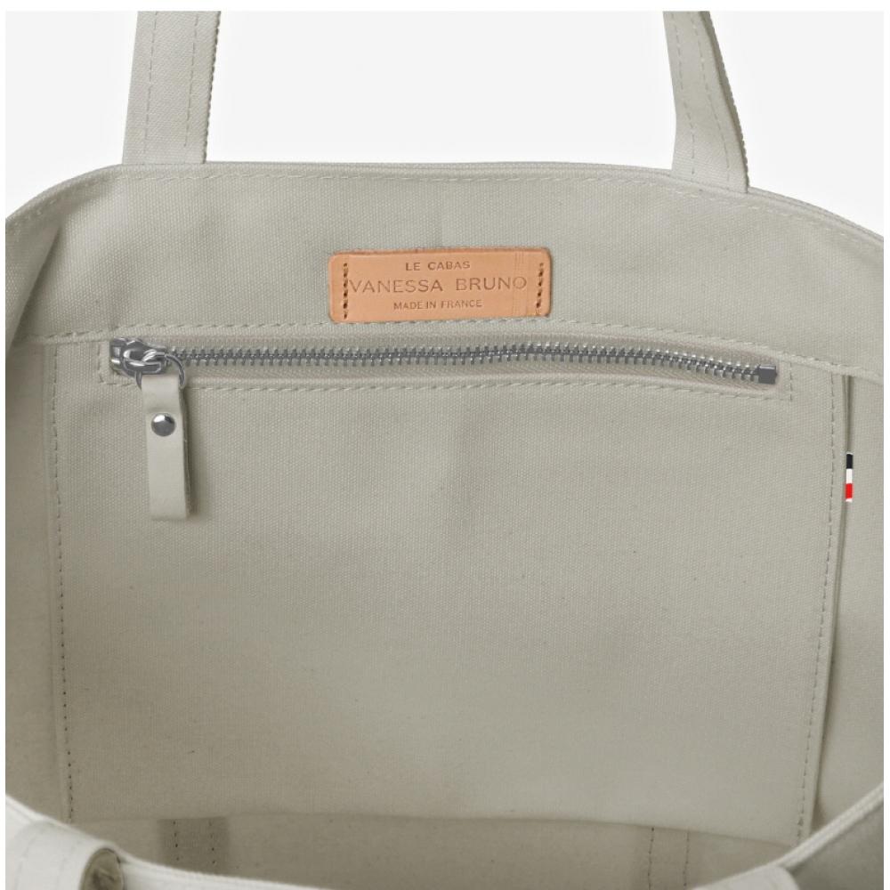 Vanessabruno Große L Cabas Pailletten Baumwolltasche