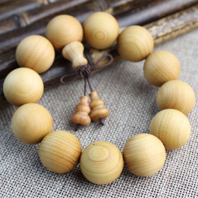 

Solid Wood Made of Mature Material 108 Gifts Arborvitae Bracelets [Fulu Gourd] 12 20MM