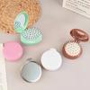 10pcs Mini Hair Brushes with Foldable Mirrors - Portable Round Combs for Travel, Travel Hair Care Essentials | Compact Hair Combs|Durable ABS Handles