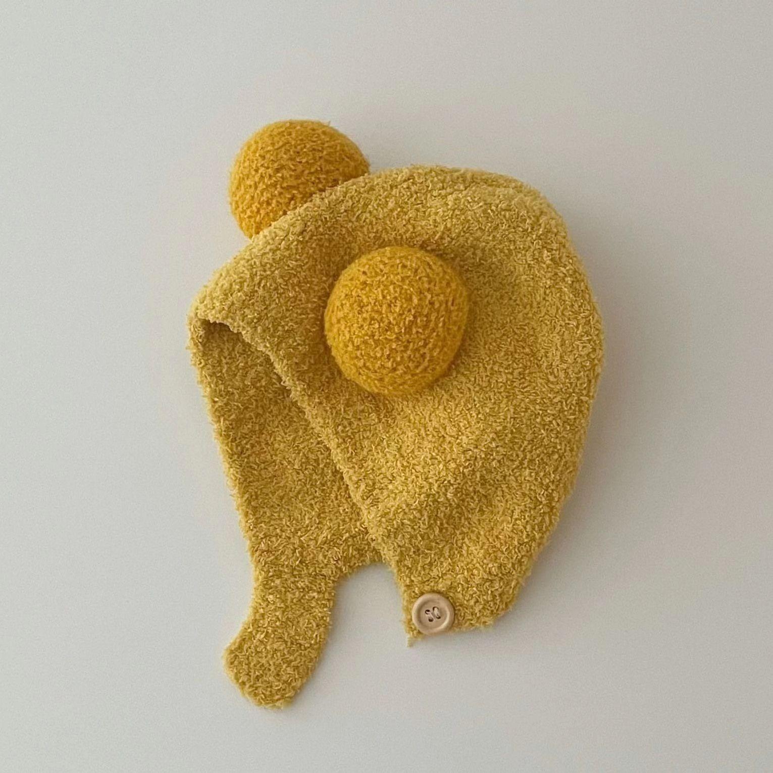 

Зимняя шапка-ушанка для младенцев и маленьких детей One Size жёлтый