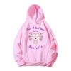 Just A Girl Who Loves Axolotls Print Kids Pink Hoodie Comfy Versatile Long Sleeve Streetwear Children Sweatshirt Baby Casual Top