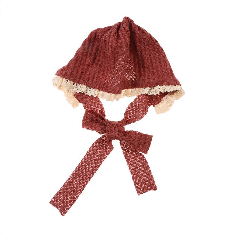 Neugeborenen Fotografie Bekleidung Baby Fotografie Nette Modellierung Hut Baby Waffel Spitze Lanyard Einzelnen Hut