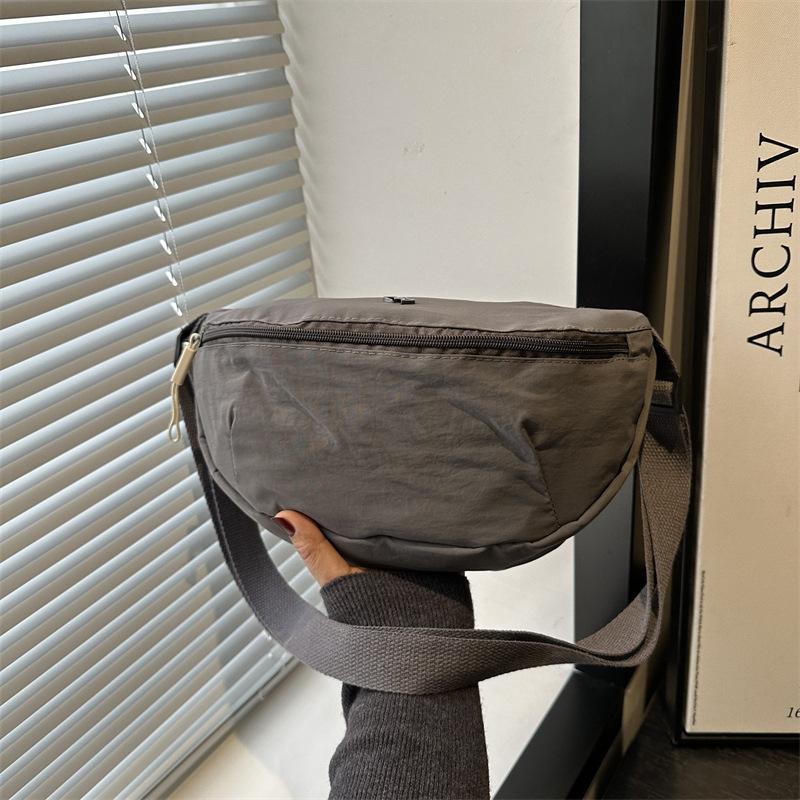 

Весенний тренд ретро сумка подмышку женская 2025 универсальная холщовая новая повседневная модная трендовая сумка-мессенджер серый