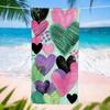 1pc of Heart Painting Experience Theme Beach Towel,Heart's Mouth, Emotional Palette, Creative Doodle Wall, Valentine's Day Love