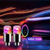LED Tire Lights Cap Car Tire Valve Cap Lights Multi-Color Flash Durable For Car Moto Bicycles Electric Vehicles Tire Valve Cap Valve Stems 1