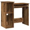 Vidaxl Desk With Shelves, Old Wood, 84X40X78 Cm