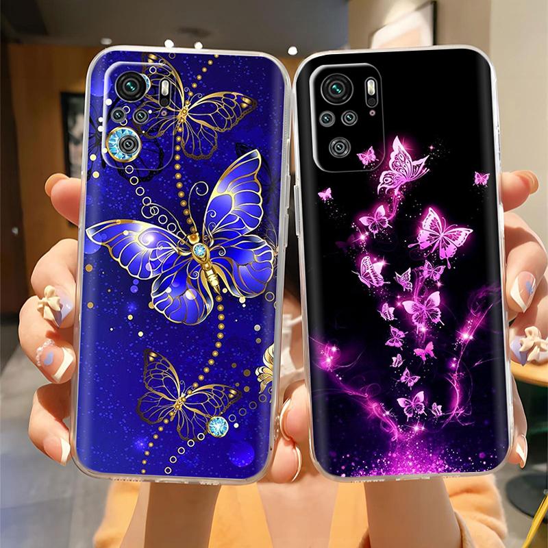 For Xiaomi Redmi Note 10 4G Case Note 10S Cute Painted Soft Silicone Back Cover For Redmi Note 10 Pro Max Clear Full Phone Cases