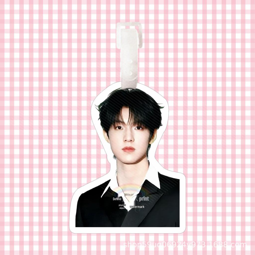 Zhang Zeyu Boy Group Luggage Tag: Backpack Pendant, Travel Case Decoration, Anti-Lost Keychain Tag