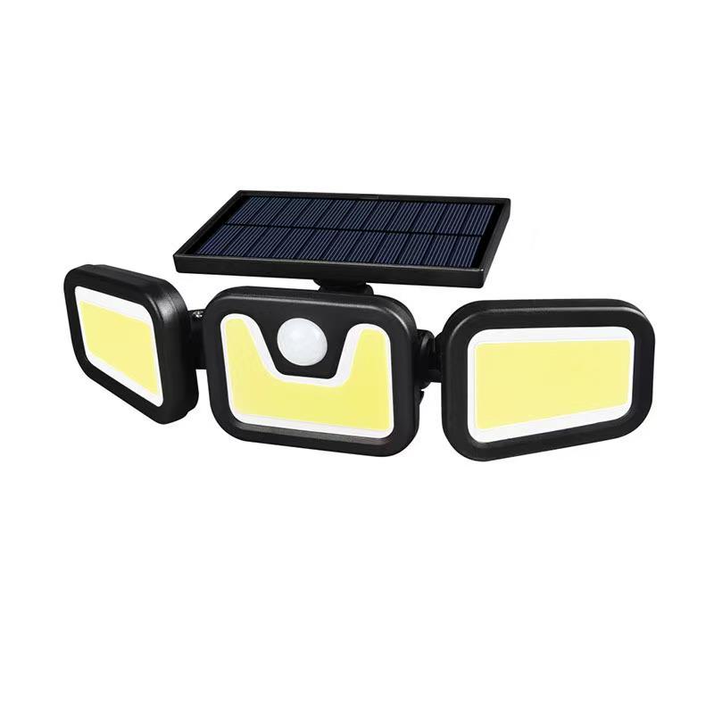 Three-Sided Solar LED Sensor Street Lamp