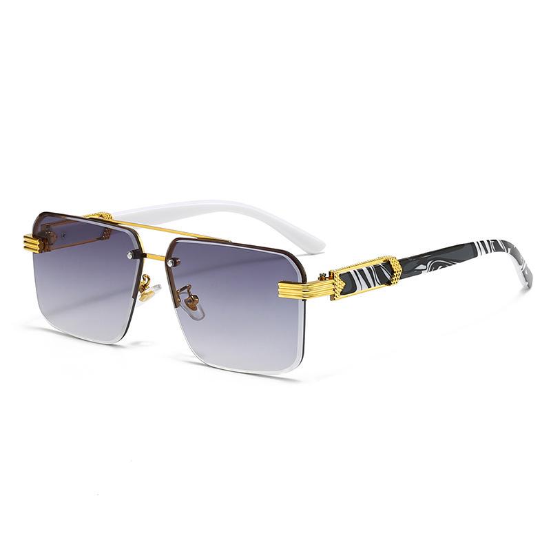 Men's Fashion Rimless Driving Sunglasses - European & American Style