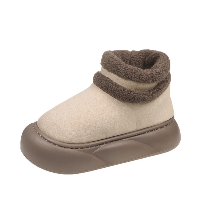 Fashion 2024 Women's Thick-soled Warm Snow Boots Winter  Fashion Flat-soled Round Toe Cute Thick-soled Women's Boots Casual Botas Mujer