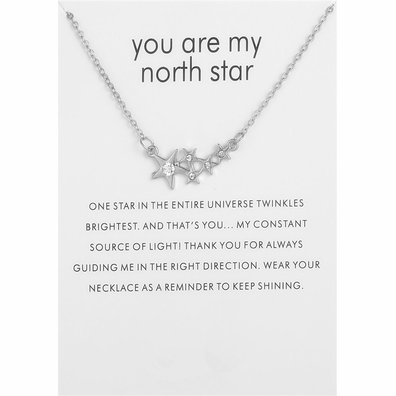

Little Star Sweet Zircon Micro-set Diamond Necklace Women s Diamond Necklace срібний