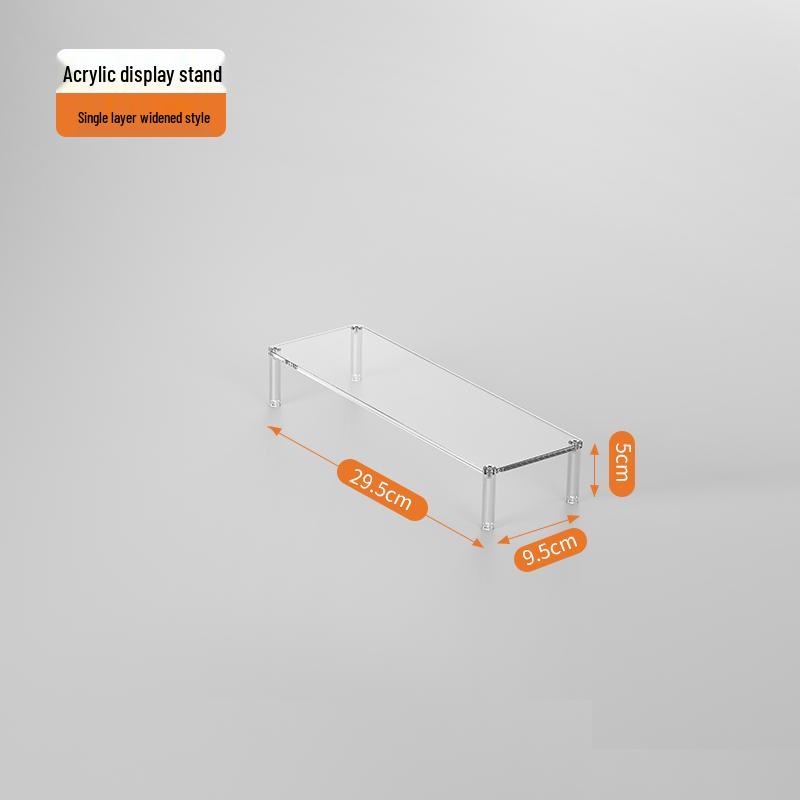 Acrylic Tiered Display Stand for Figurines and Blind Box Dolls - Transparent Home Organizer