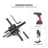 Adjustable Circle Hole Saw Cutter Drill Bit Burr Free Cutting Tool for Door Lock Hole Opening Installation Works