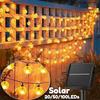 5/7/12M Outdoor Garden LED Solar Bubble Ball String Lights Wedding Party Home Balcony Christmas Decoration Garland Fairy Light